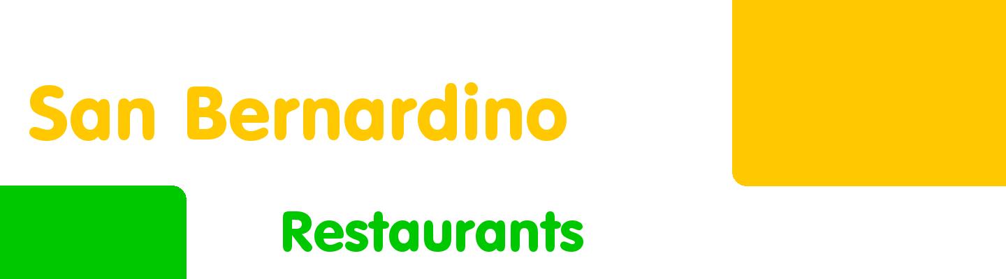 Best restaurants in San Bernardino - Rating & Reviews